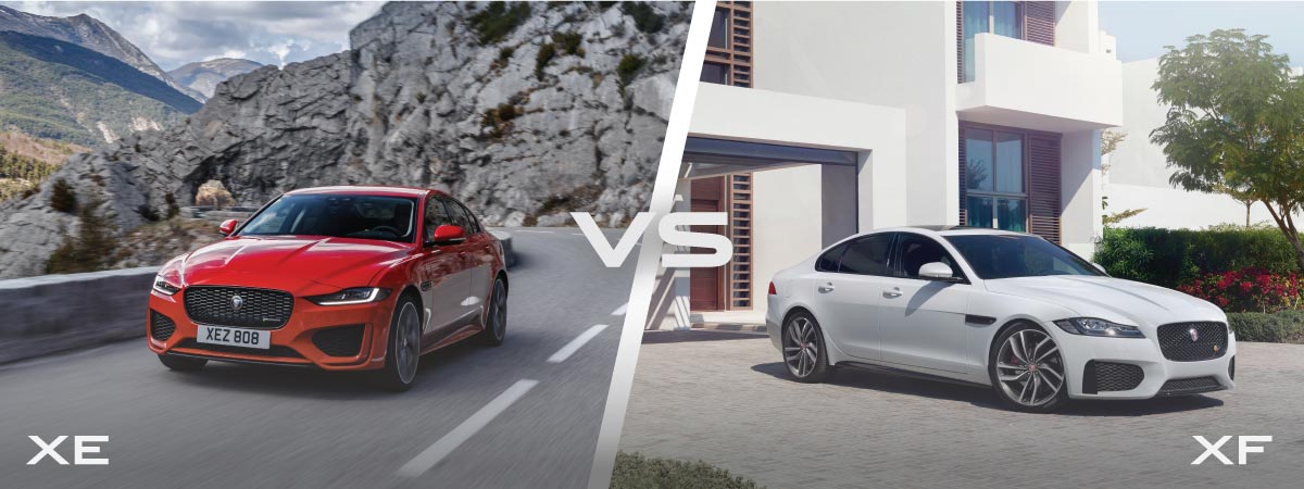 Jaguar XE vs XF Design